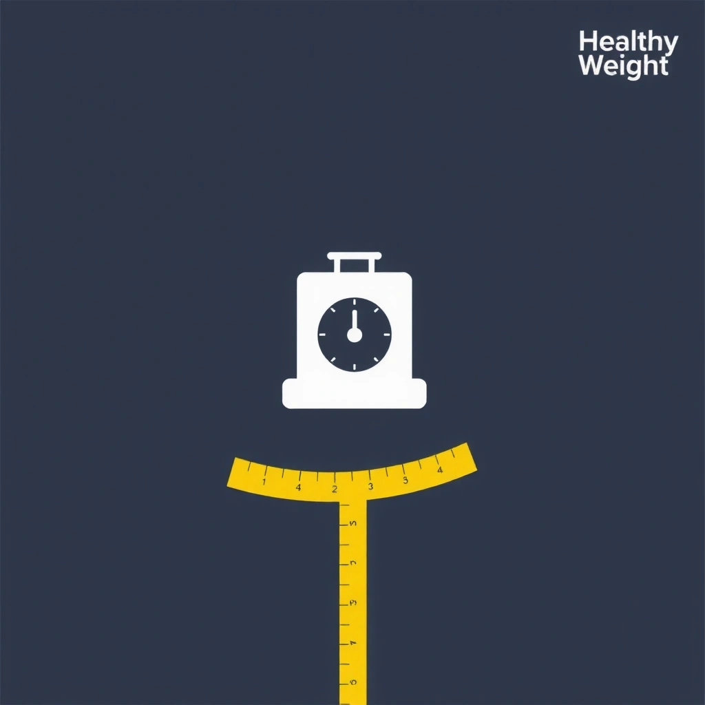 Waga i miarka symbolizujące zdrową wagę